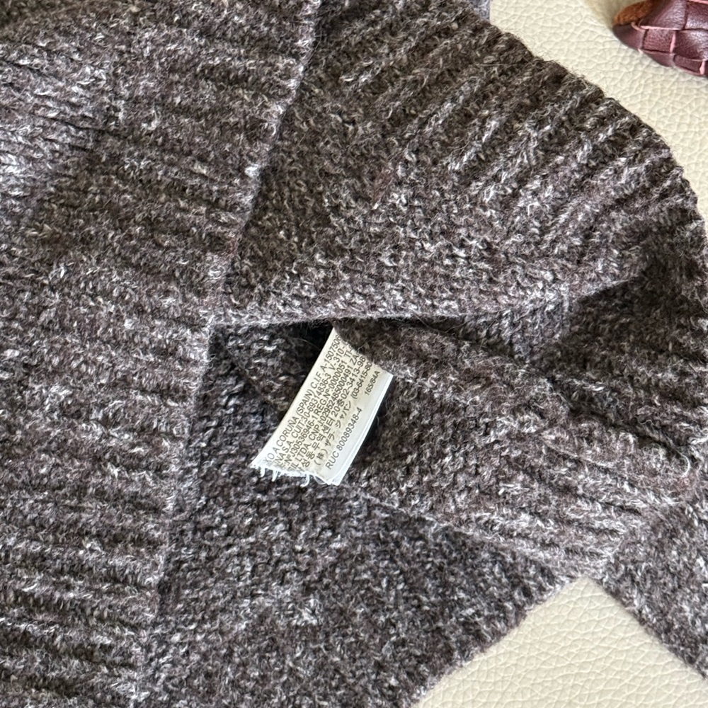 Zara Wool-Blend Dark Gray Sweater Size S - Picture 3 of 5